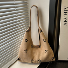 2025新款韩版时尚托特包气质复古镂空单肩包秋冬百搭休闲手提包包