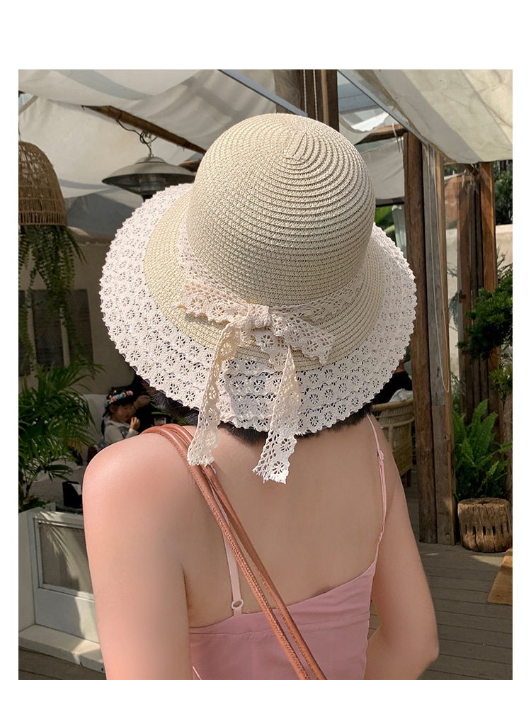 Women's Elegant Classic Style Solid Color Big Eaves Straw Hat display picture 2