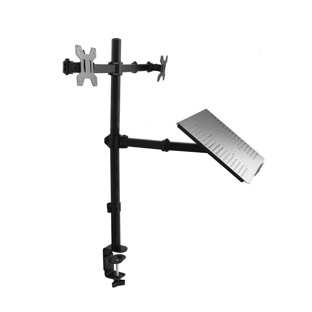 Amazon escritorio accesorio ajustable soporte de la computadora elevación colgando base portátil giratorio