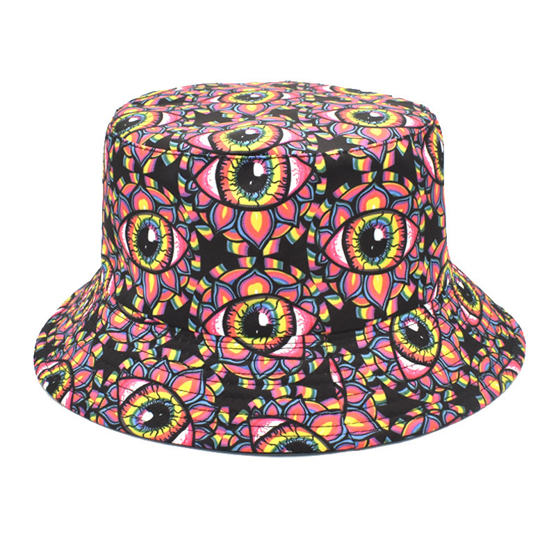 Frau Retro Karikatur Auge Bucket Hat display picture 4