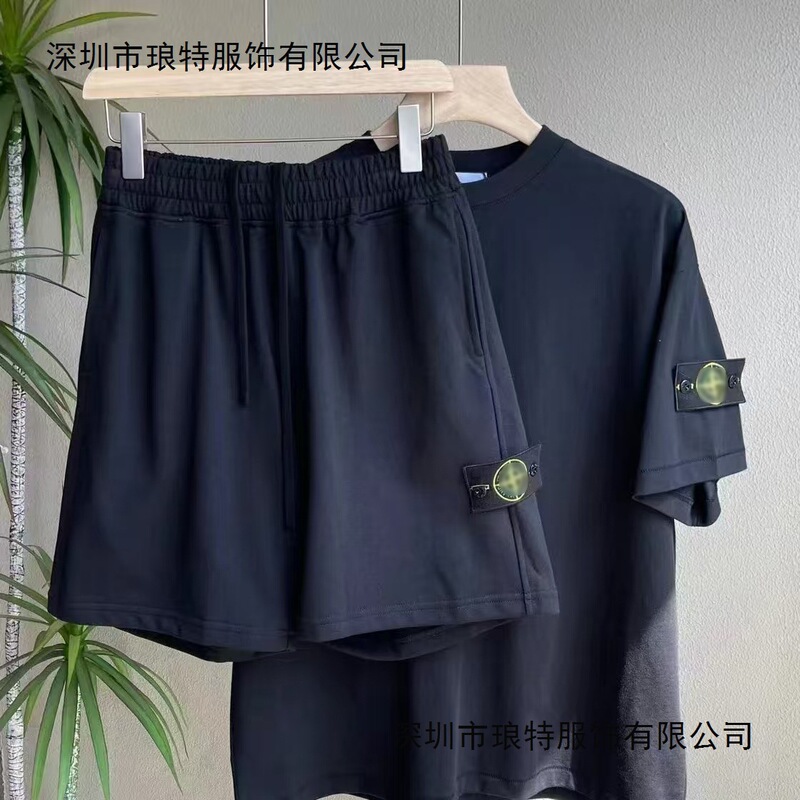 Summer Suit, New Couple Style Suit, Casual Round Neck Short-Sleeved Shorts Suit, Men's Two-Piece Suit Summer Suit, New Couple Style Suit, Casual Round Neck Short-Sleeved Shorts Suit, Men's Two-Piece Suit