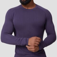 アメリカンシームレスジャカードフィットネススポーツカジュアルコア吸収長袖Tシャツメンズスリム速乾トレーニングトップ1075