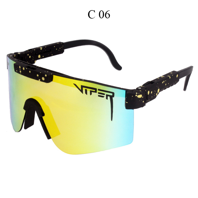 New Style Color Large One-piece Lens Polarized Cycling Sports Goggles display picture 3