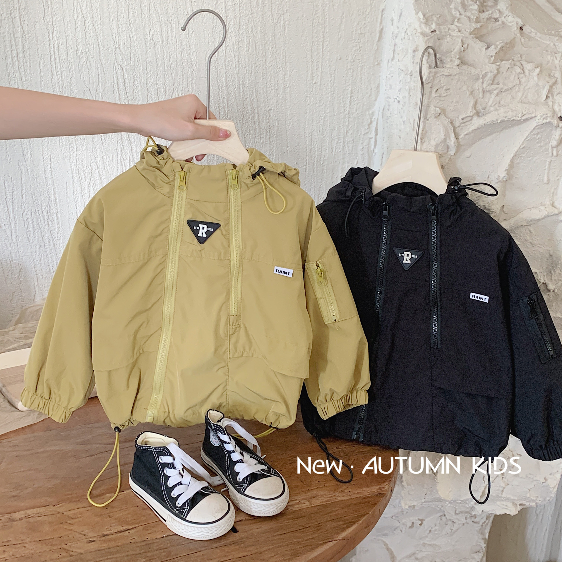 Children's demi-season trench coat