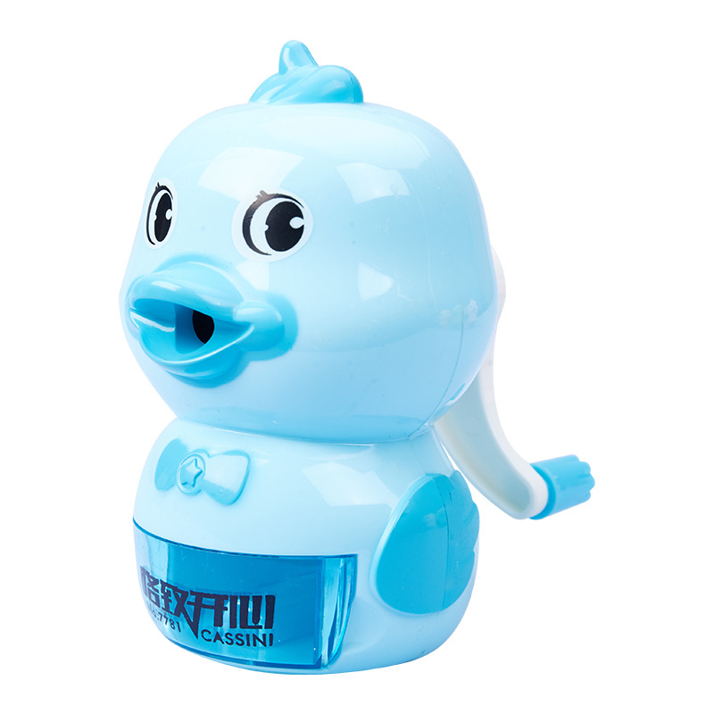 Gezhihappy 7781 qué tipo de sacapuntas de lápiz de pato creativo excelente sacapuntas pluma automática de alimentación puede cortar Sacapuntas de lápiz de plomo de color
