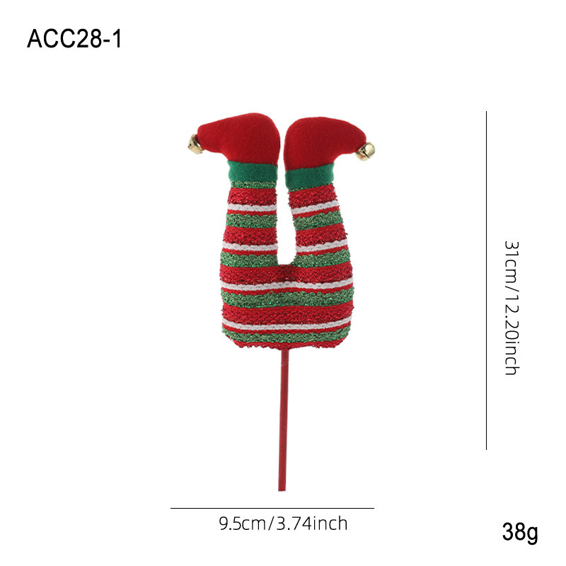 Red-Green Striped Elf Legs
