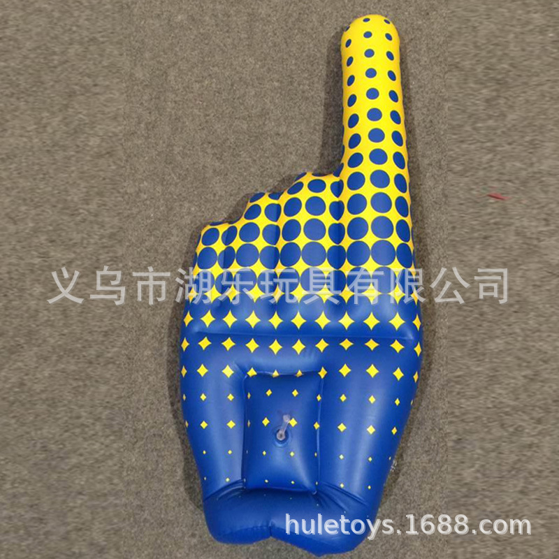 Manufacturer customized single finger inflatable palm PVC inflatable…