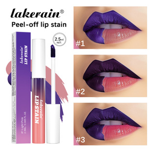 Cross-Border Lakerain Peel-Off Lip Gloss Matte Matte Easy to Color and Does Not Fade Peel-Off Lipstick Lip Gloss