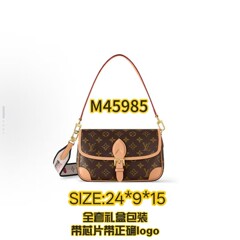 新款迷你小法棍老花印字腋下包单肩斜挎时尚百搭手提包日常通勤包