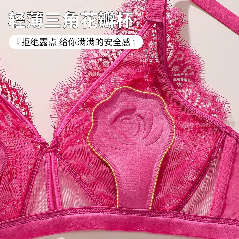 Sexy light and thin underwear for eyelashes, bra top, french style, (Cross-border trading)