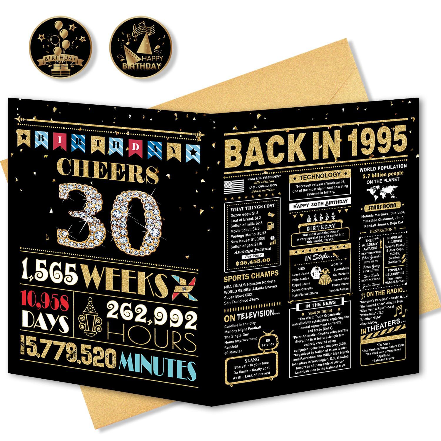 스티커가 없는 30 블랙 골드