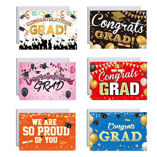 Amazon Graduation Greeting Card Set: Celebrate Academic Success with Creative Cards—Includes Envelopes, Perfect for Cross-Border Gifting