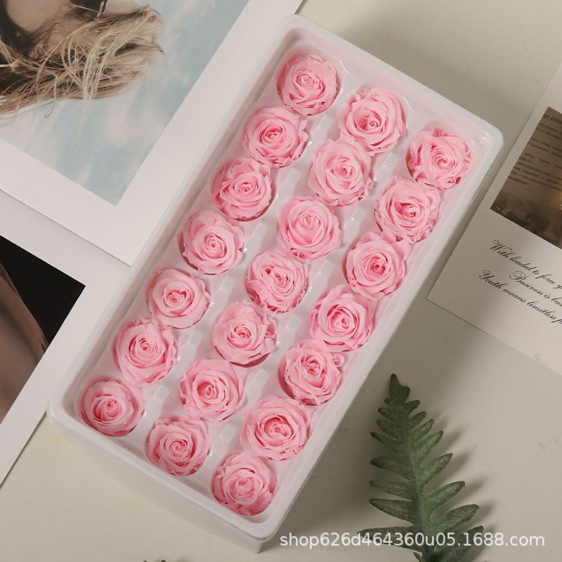 Flores inmortales Grado B 2 - 3cm rosas pequeñas flores frescas flores secas rosas DIY oso unicornio regalos de boda