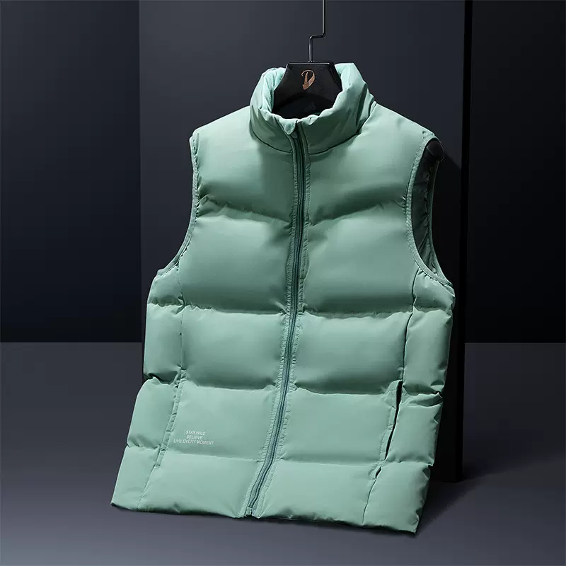 冬季新款羽绒马甲大码马甲男女款立领加厚保暖运动坎肩外搭情侣款