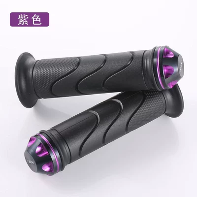 Motorcycle Throttle Grip Covers — Motorcycle Handle Cover - 223-handle-glue-purple
