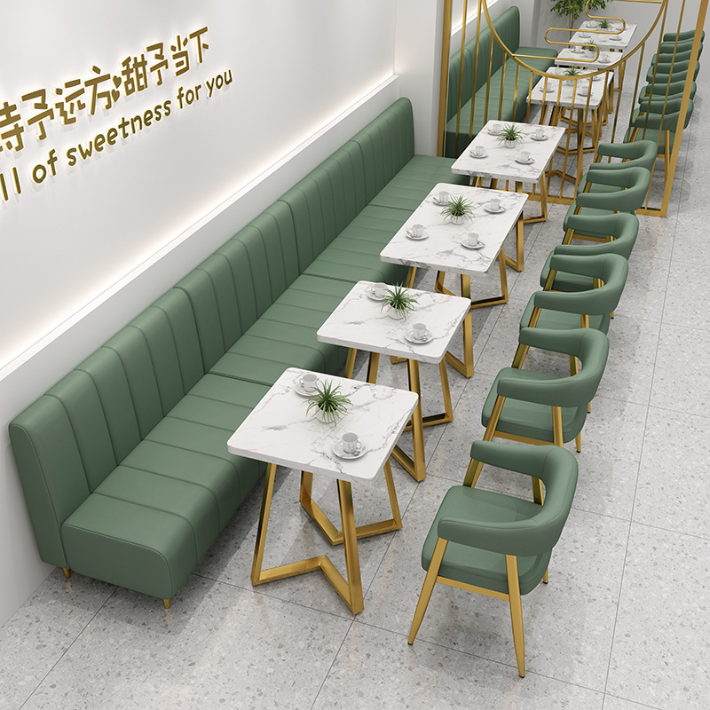 ネット赤ミルクティー店テーブルは大理石の小さな丸いテーブルカフェのスイーツ店の軽食店のテーブルと椅子の組み合わせに似ている|undefined