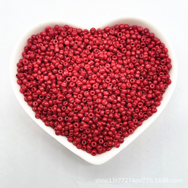 2/3/4mm color sólido vidrio pequeño arroz cuentas DIY hecho a mano collar pulsera joyería accesorios (15g un paquete)