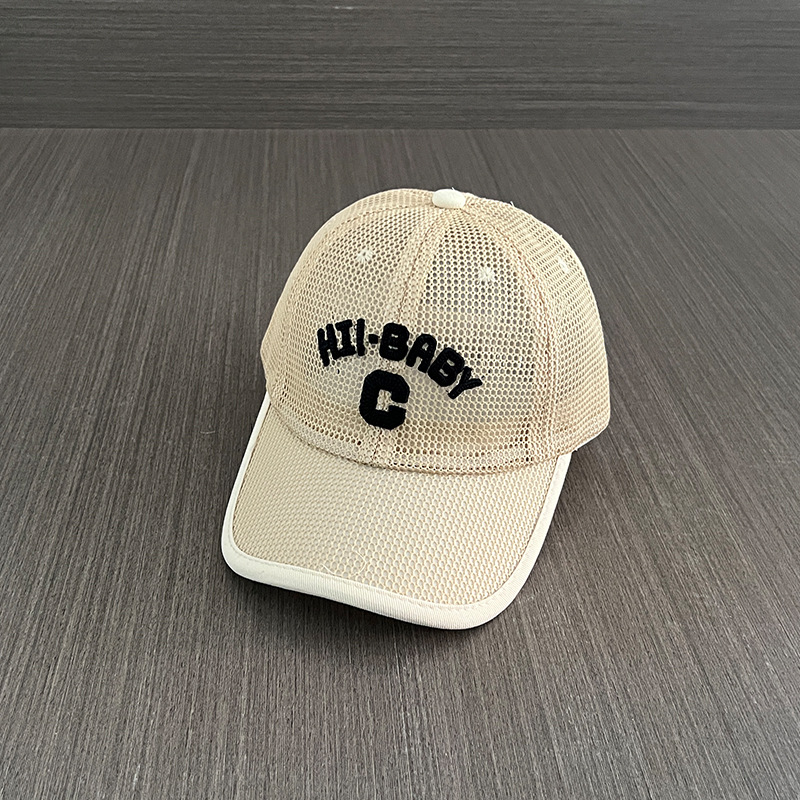 Sombreros para niños de verano delgados sombrero de malla para niñas bebés viajan aire transpirable sombrero de béisbol protector solar