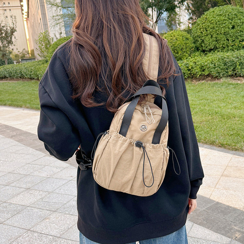 Minimalist Lightweight Unisex Waterproof Drawstring Multi-functional Chest Bag, Backpack with Dual Shoulder Straps, Can Be Crossbody or Hand-carry, Portable for Outings
