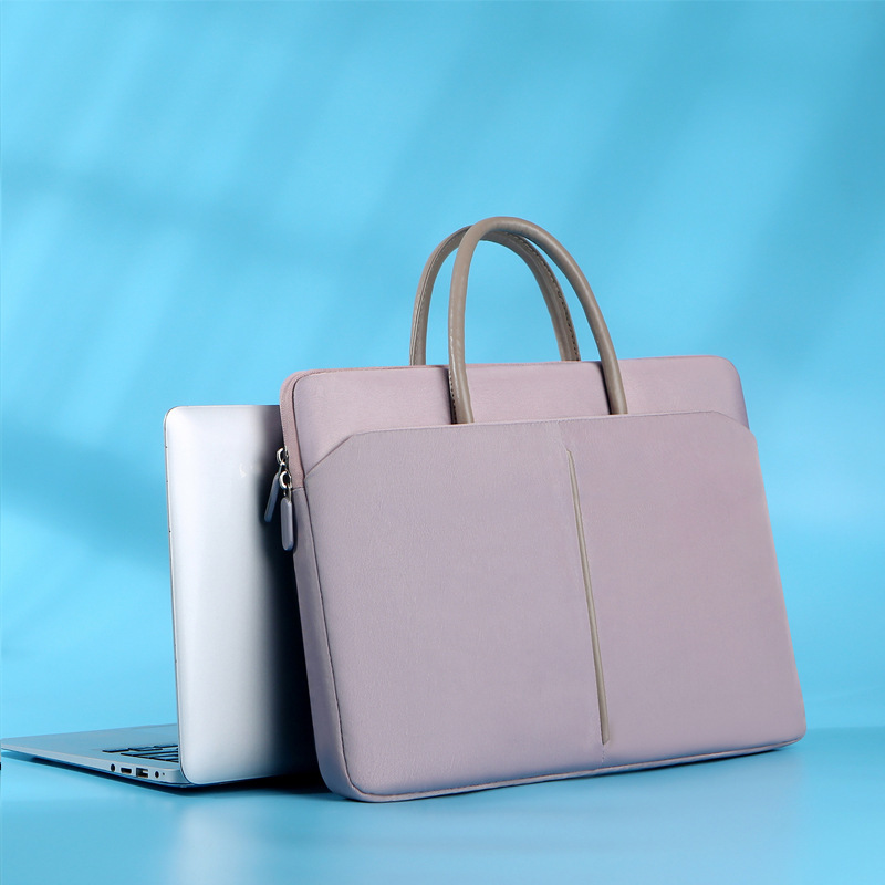 Women's Business Laptop Bag, Men's Document Bag, Fully Wrapped, Lightweight, Portable, Urban, Simple, Hand-Held