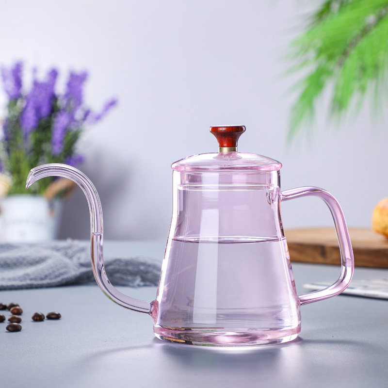 Coffee Hand Pot High Temperature Resistant Glass Pot European-style Household Hand Pot Hot Pot with Tagged Ears Coffee Hand Pot High Temperature Resistant Glass Pot European-style Household Hand Pot Hot Pot with Tagged Ears