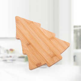 楠竹菜板 创意圣诞砧板 家用厨房切菜板 跨境水果披萨板 BSCI
