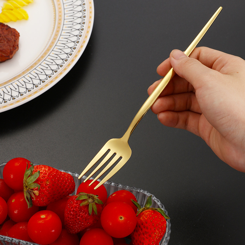 Simple ins estilo 304 vajilla de acero inoxidable cuchara de café occidental comida cuchillo tenedor cuchara espejo cuchillo tenedor venta al por mayor vajilla traje