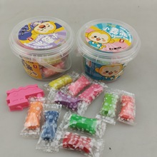 三元批发 小麦泥 桶装彩泥 儿童玩具 橡皮泥 模具套装粘土玩具