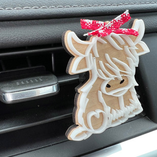 Highland Cow Vent Clip ener�ߵ�ţ���L����޹