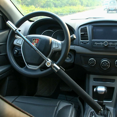 Lock for Car, Adjustable Telescopic Car lock