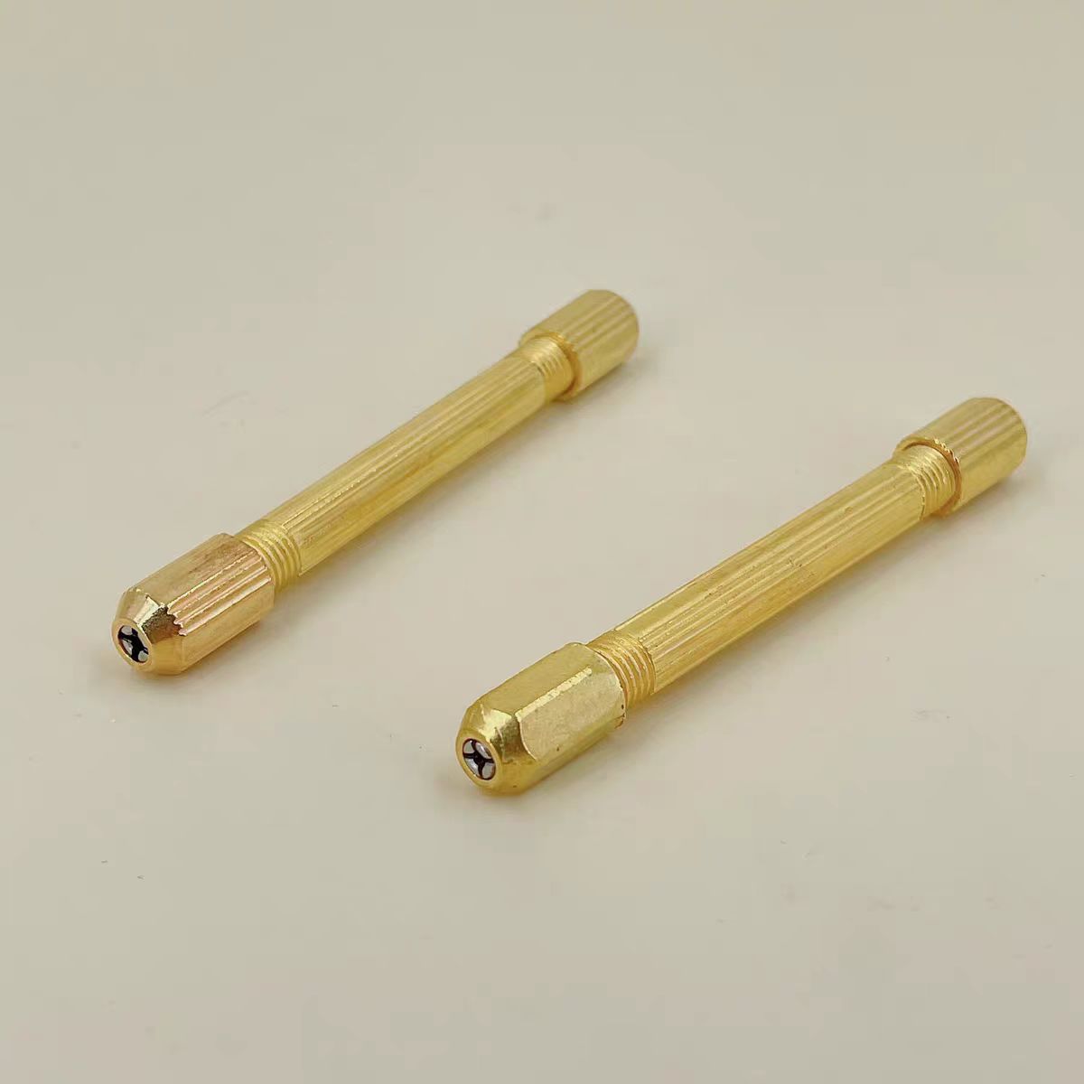 圆头拿子 雕刻工具 方头拿子镀铜 钻头夹手捻钻 钟表维修双头拿子