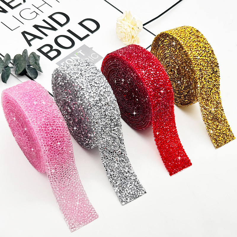 Parche de resina de diamante de agua tira de perforación autoadhesiva diy accesorios de joyería de diamante de agua tira de perforación doméstica accesorios de ropa taladro caliente