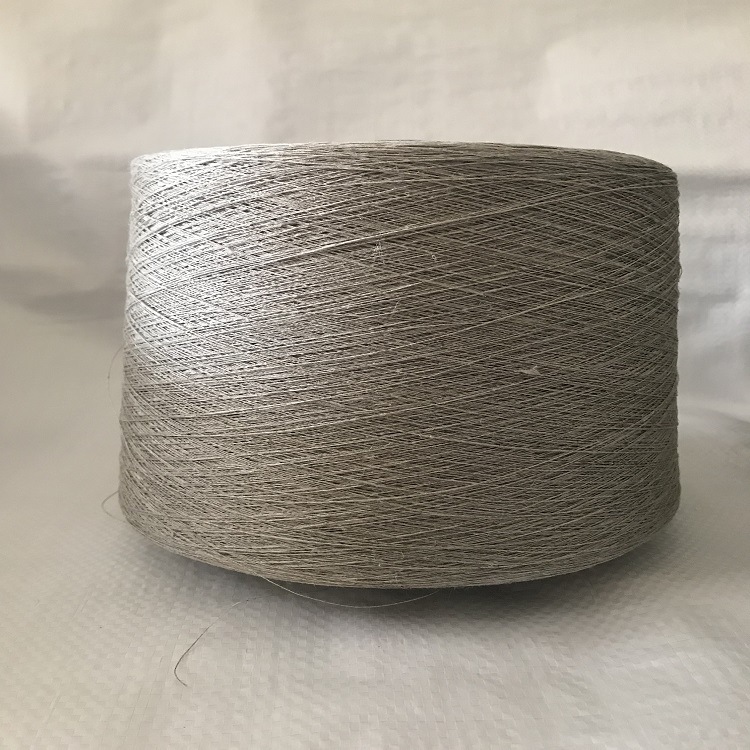 厂家供应28NM雨露亚麻纱 纯亚麻纱 亚麻纱线 28公支 针织亚麻纱