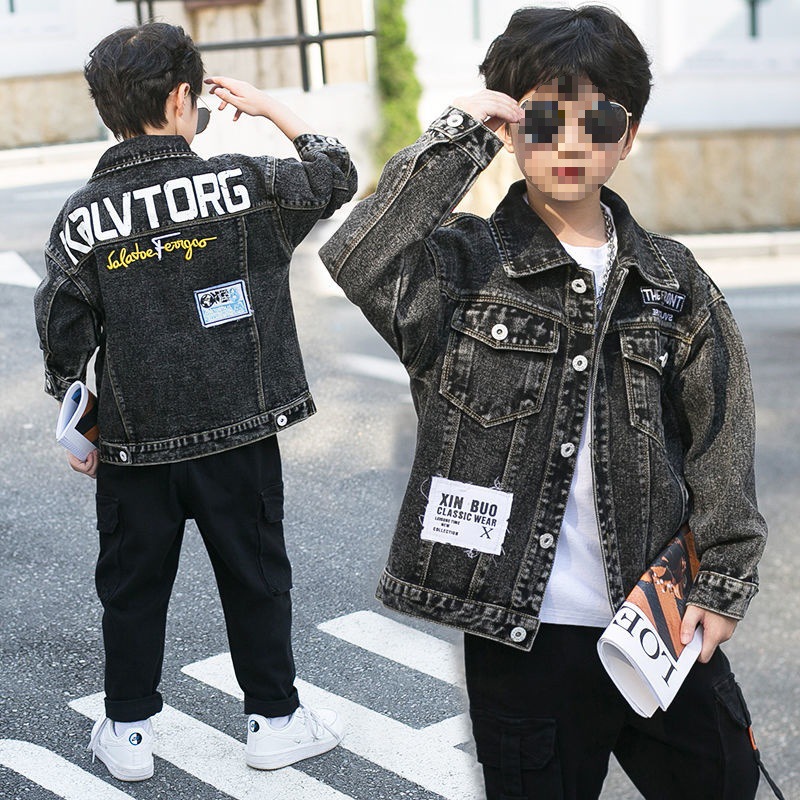 童装男童牛仔秋装外套2025春秋新款洋气韩版儿童夹克衫男孩上衣潮