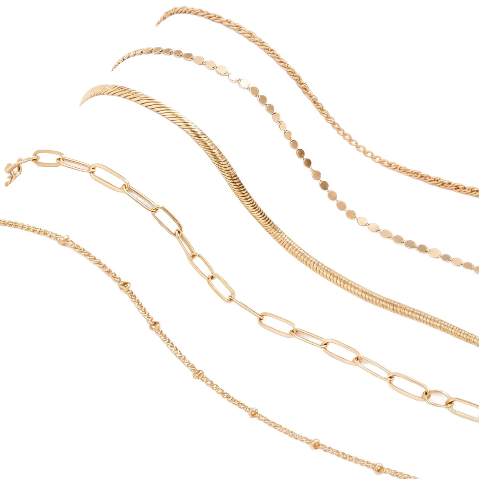 Pulsera minimalista de capas apilable ligera y cómoda_voghion.com