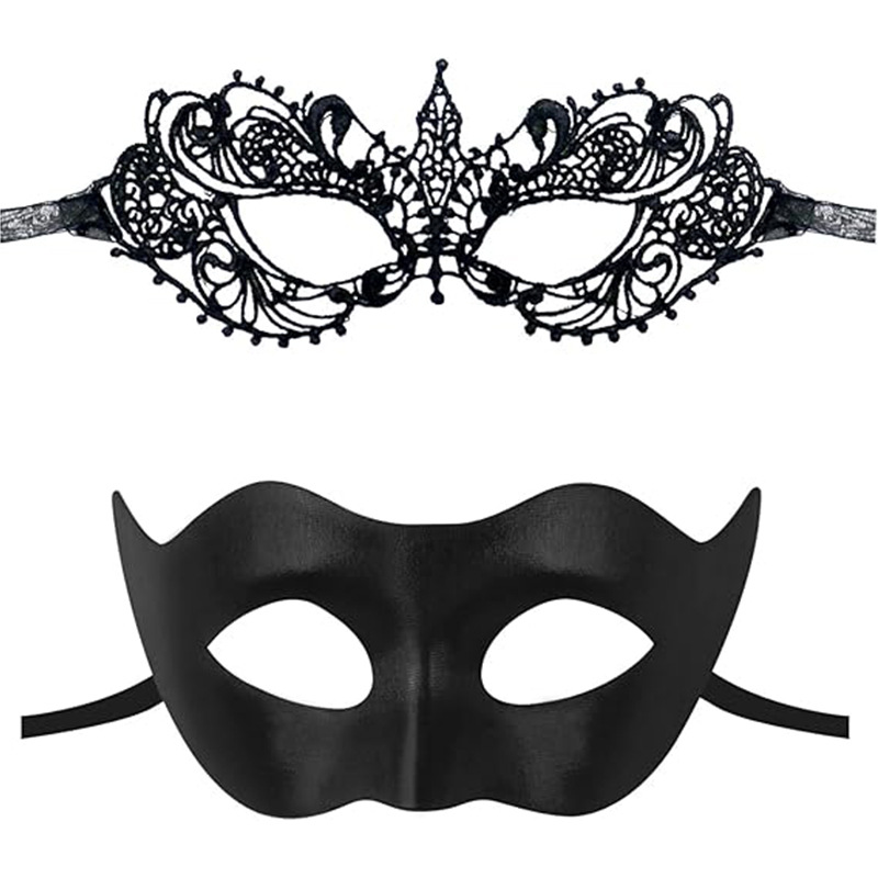 Amazon Hot Sale Halloween máscaras Half-Face máscaras de fiesta props bar máscaras