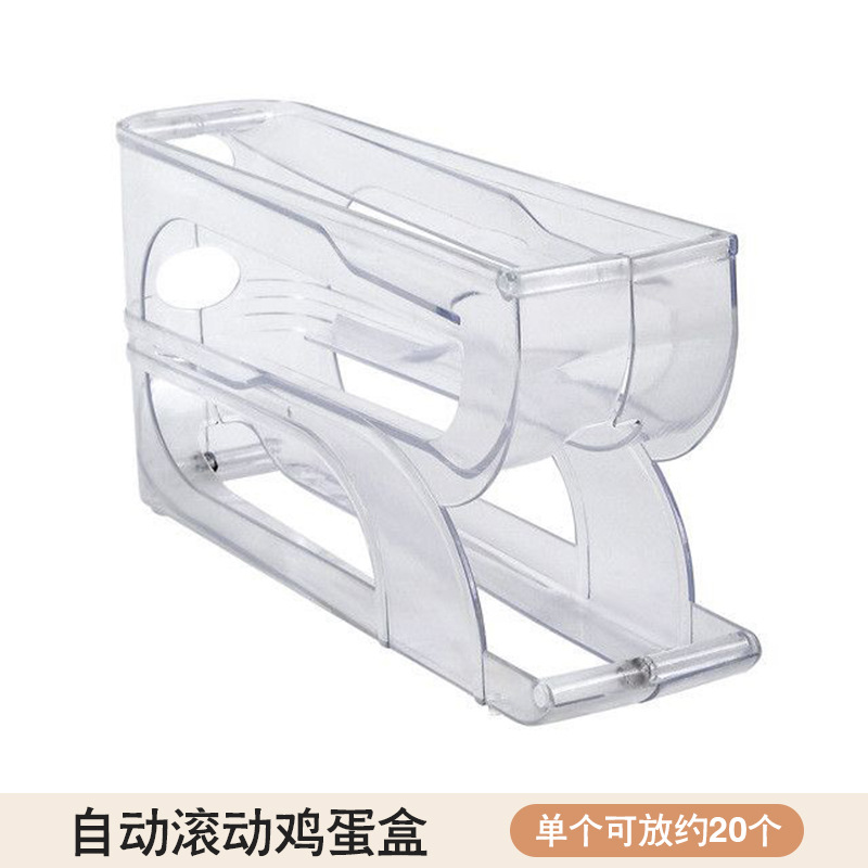 Caja de almacenamiento de huevos rodantes multicapa para puerta lateral para refrigerador, caja de almacenamiento de huevos especial para caja de almacenamiento de huevos