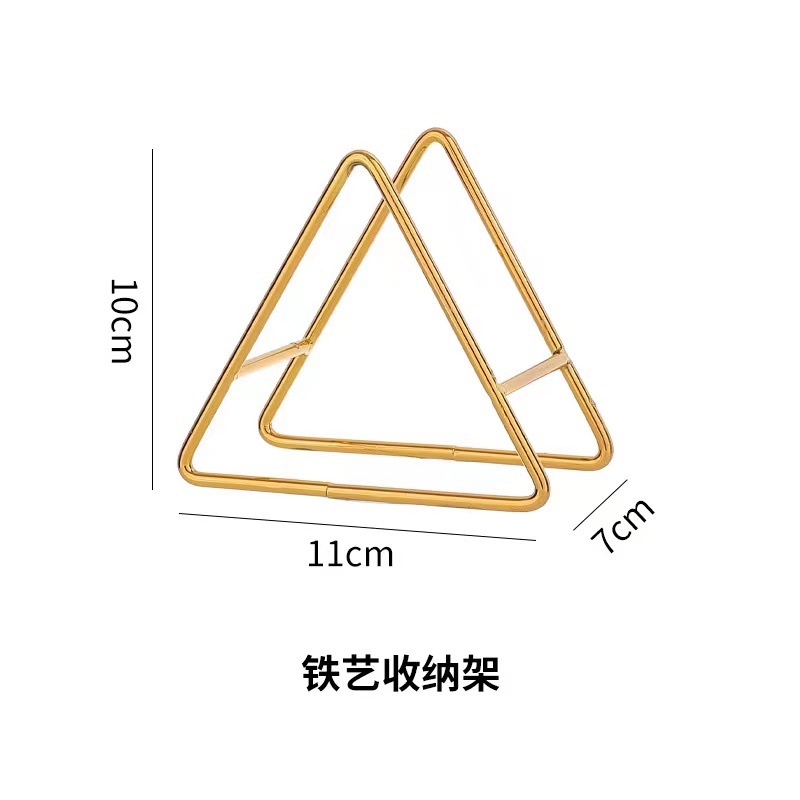 骨头碟盘子金属支架铁艺三角喷漆隔热支架 盘子收纳架厨房置物架