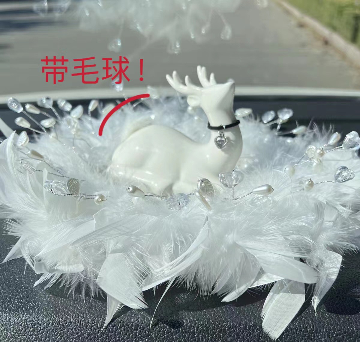 Artículo creativo de la chica del mar adornos de automóviles perfume encantador ángel perfume de automóvil perla base de diamante perfumado perdurable