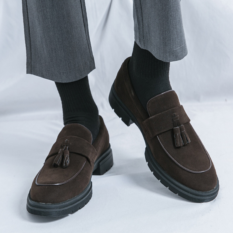 Transfronterizos grandes zapatos de cuero esmaltado de luces de hombre retro moda de negocios zapatos de calzado de calzado 46