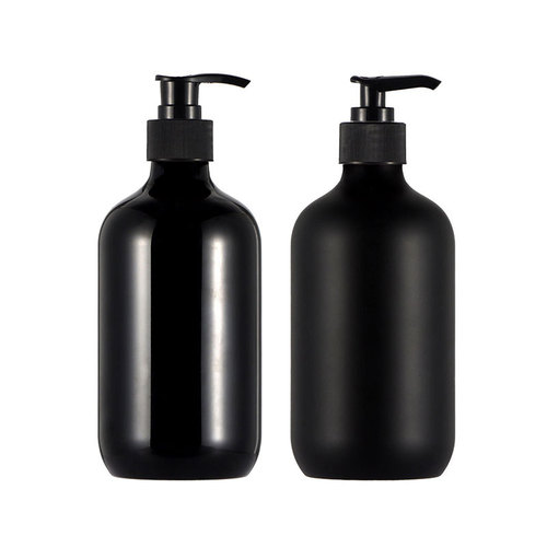500ml round shoulder shower gel bottle press care shampoo bottle cosmetic packaging sub-bottle frosted PET