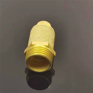 铜可调消音器 1分-1寸 电磁阀降噪阀 气动消音器