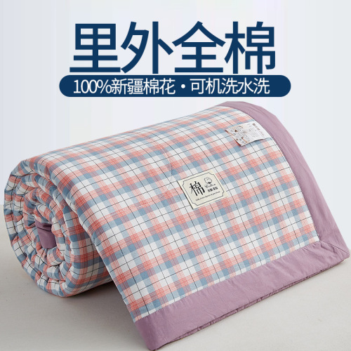 Air conditioner summer thin cotton blanket 100% pure cotton single and double bed dormitory summer cool blanket children's blanket machine washable