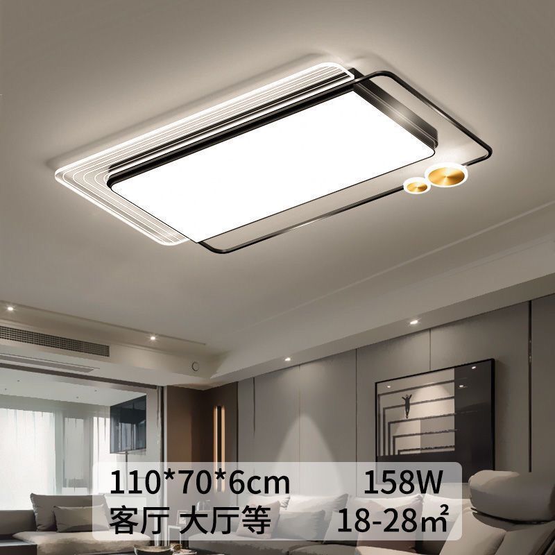 거실의 B688 직사각형 무단 디밍 (블랙