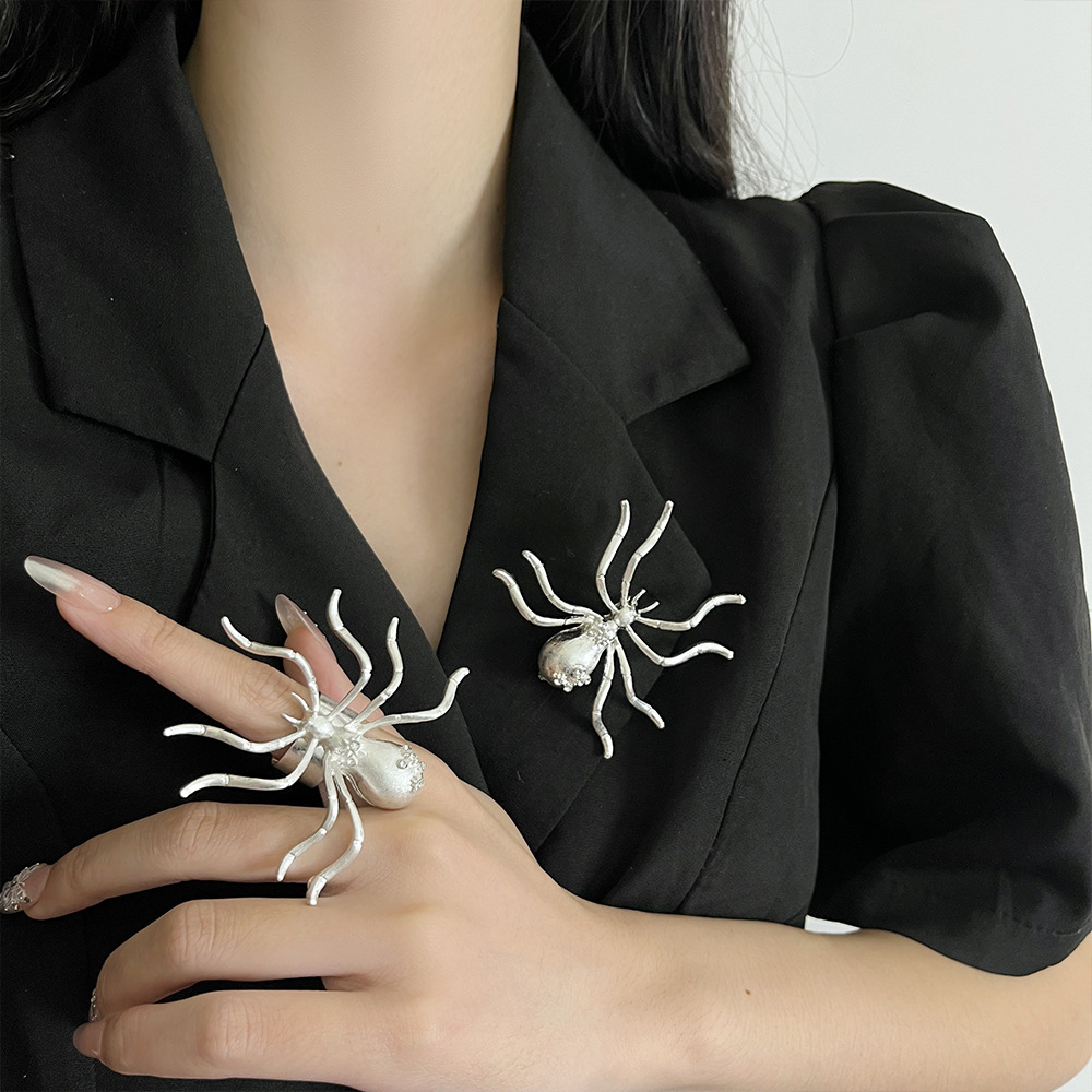 20g Weight Jewelry Set Classification 1 Set Quantity Holiday, Banquet Occasion Alloy Material Spider Pattern Women's Gender Sphere, Plating Design Casual, Elegant, Lady Style Casual Elegant Lady Spider Alloy Sphere Plating Women's Jewelry Set 4