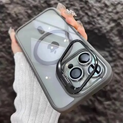 レンズホルダー磁気吸引適用アップル16promax携帯ケース16超ットオ15pro大穴ケース16pro暴金
