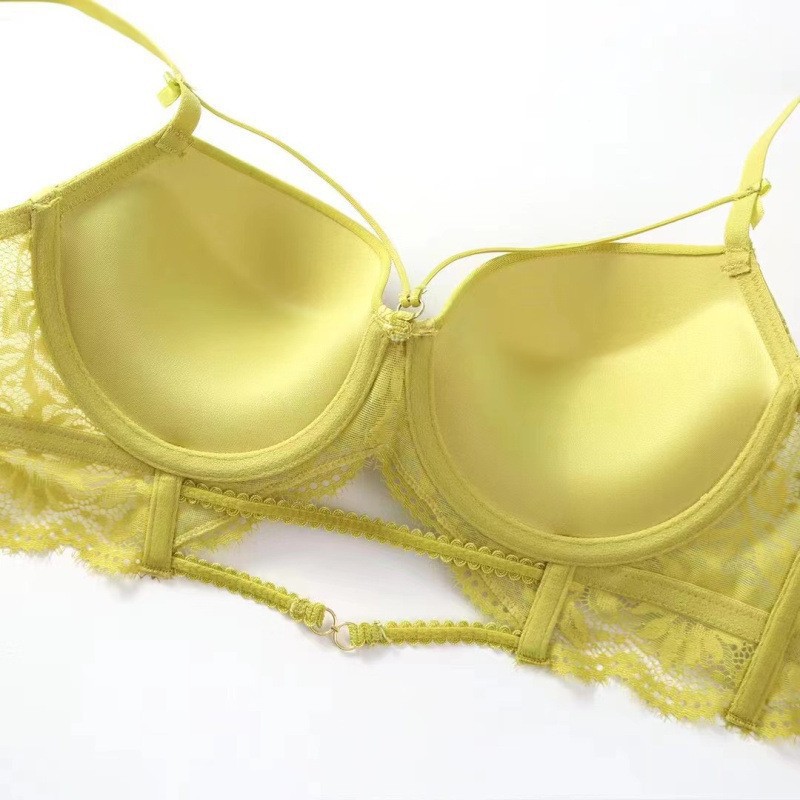 Sexy tentación más tamaño sujetador traje pequeño pecho push up soporte sujetador nacimiento año rojo encaje sujetador para mujeres