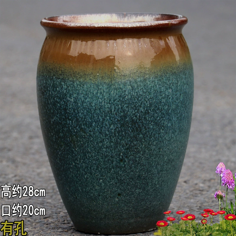 Breathable high boots, ceramic big flowerpot