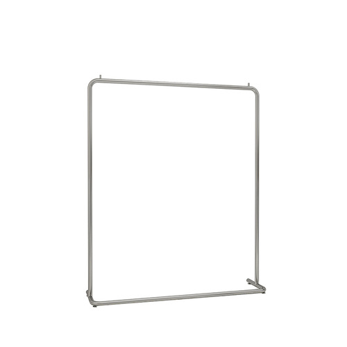Display Rack for Clothing Store, Stainless Steel Brushed Silver, Unisex Children's Apparel Store Shelf Display Rack, Special Purpose Floor Standing Hanger