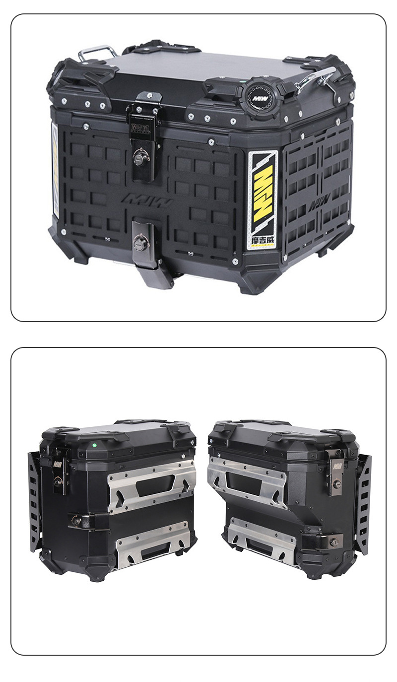 Motorcycle Tail Box Suitable for Bmw R1200/1250Gs Side Frame Right Side Aluminum Alloy Three-Box Frame Side Box